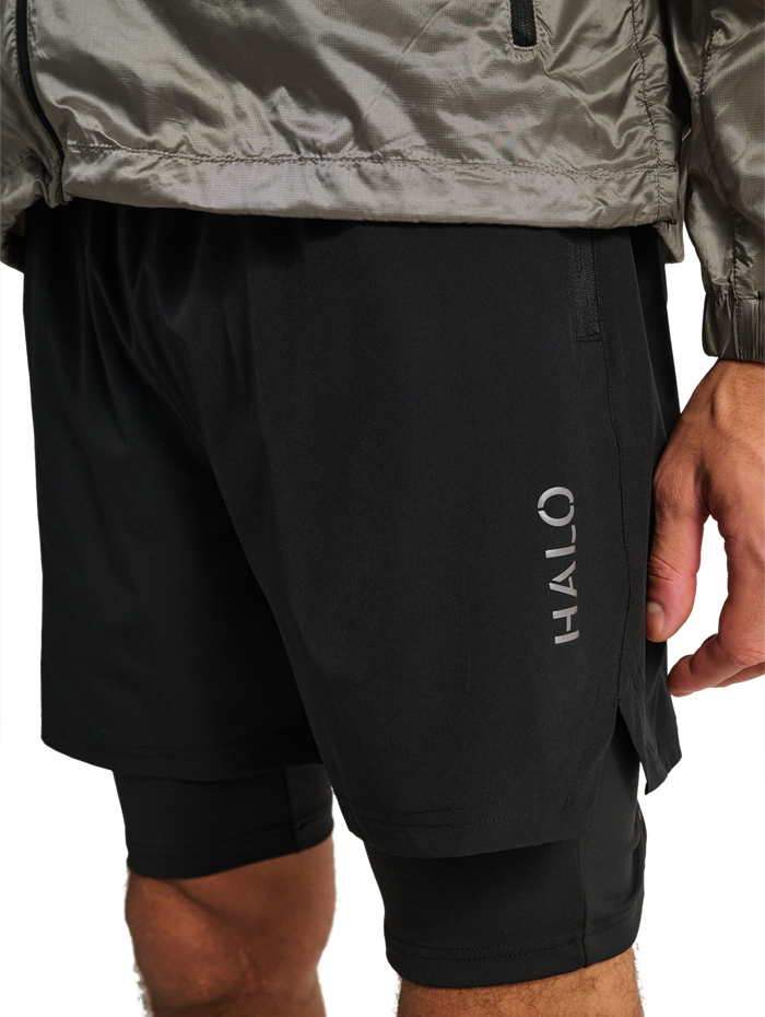 HALO 2 in 1 SHORT, BLACK, model