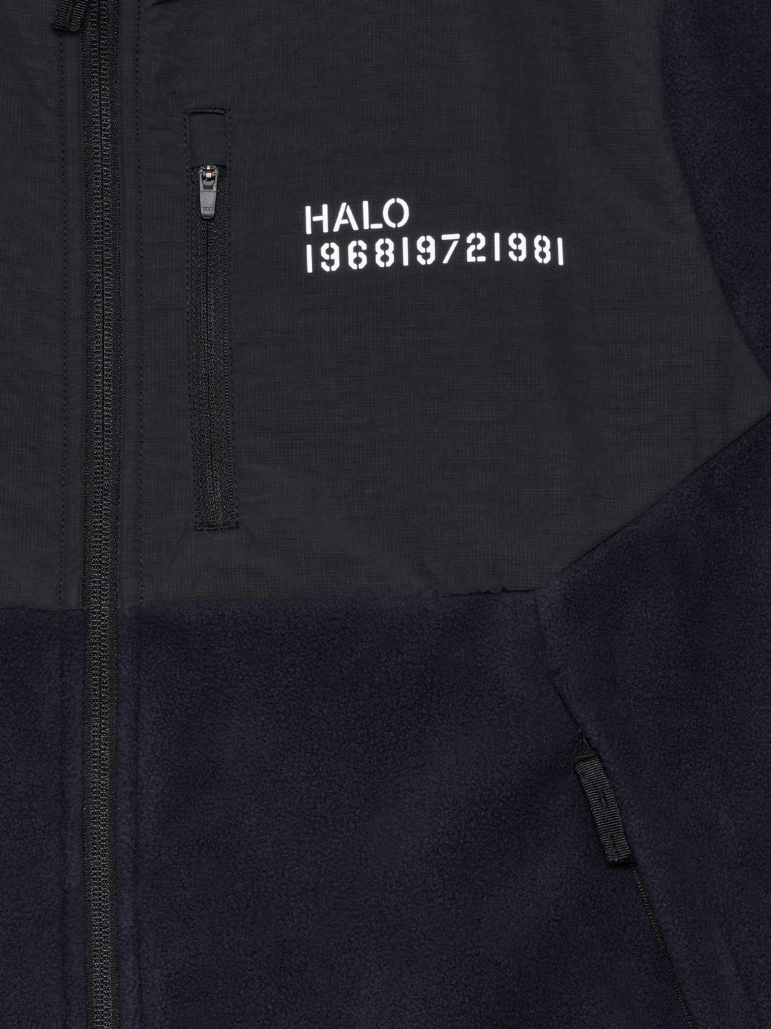 HALO BLOCKED ZIP FLEECE, DEEP WELL, packshot