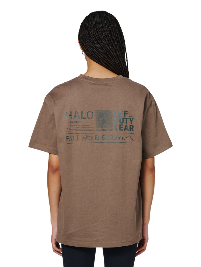 HALO GRAPHIC T-SHIRT 03, CHOCOLATE CHIP, model