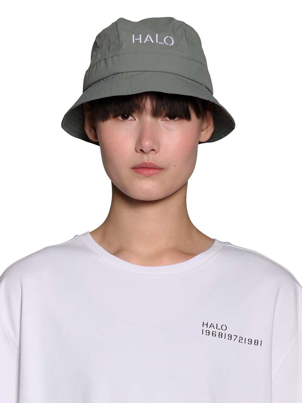 HALO BUCKET HAT NYLON, AGAVE GREEN, model