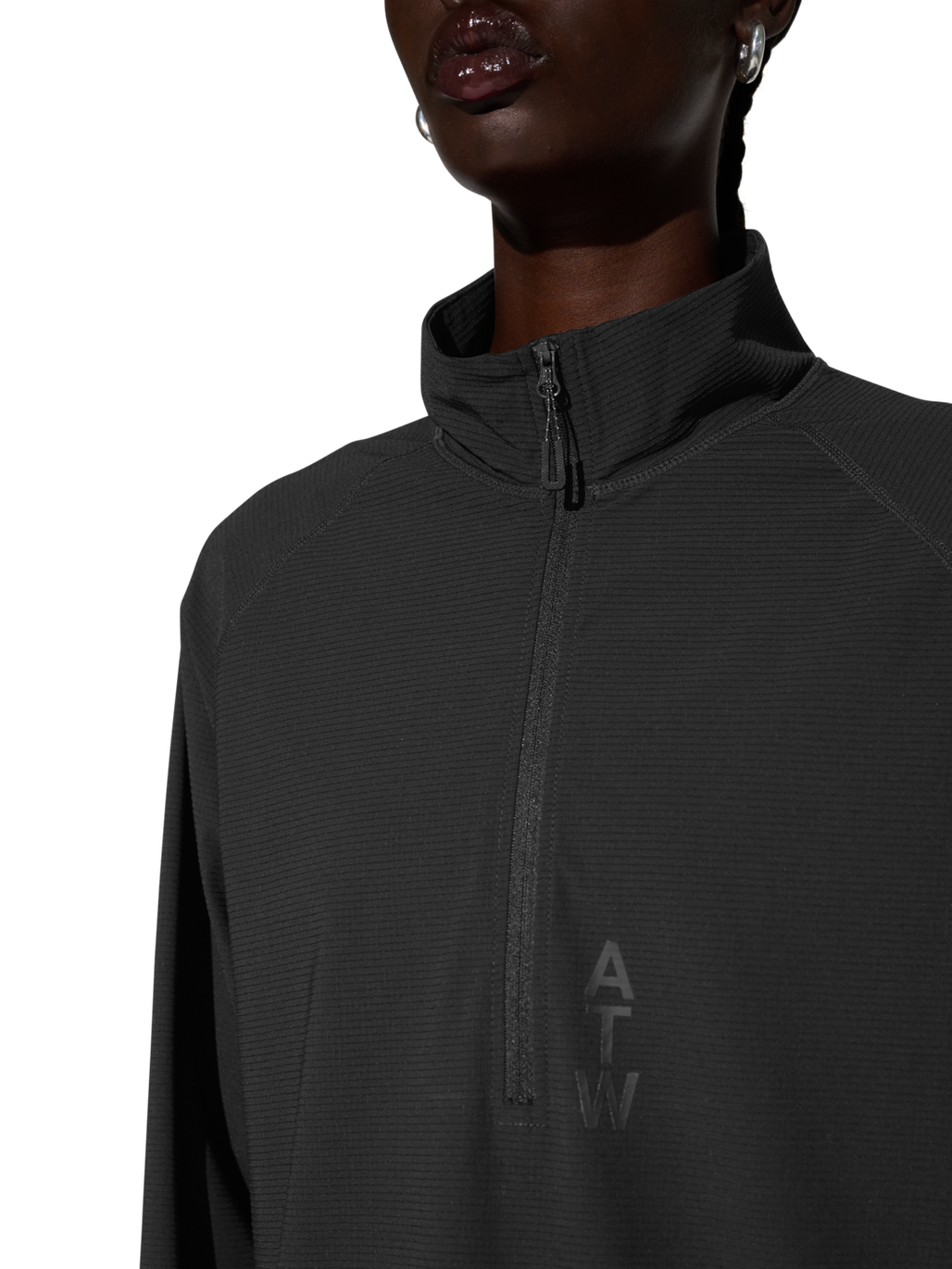 HALO AIRBORNE HALF ZIP, BLACK, model
