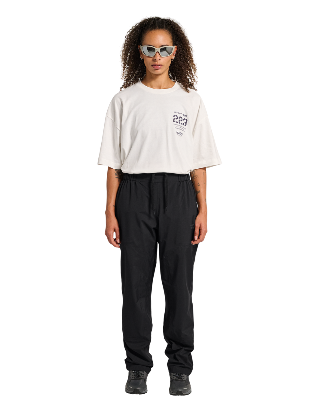 HALO GHOST SHELL PANTS, BLACK, model
