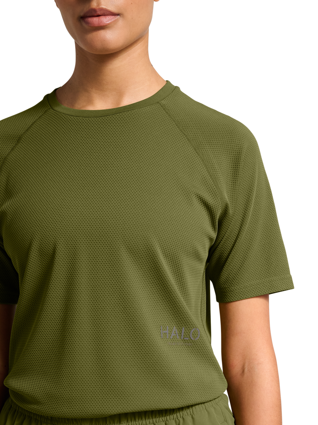 HALO SORONA T-SHIRT, OLIVE DRAB, model