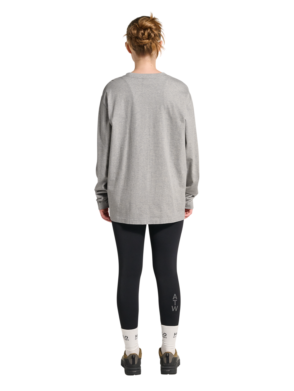 HALO UNIFORM LS, LIGHT GREY MELANGE, model