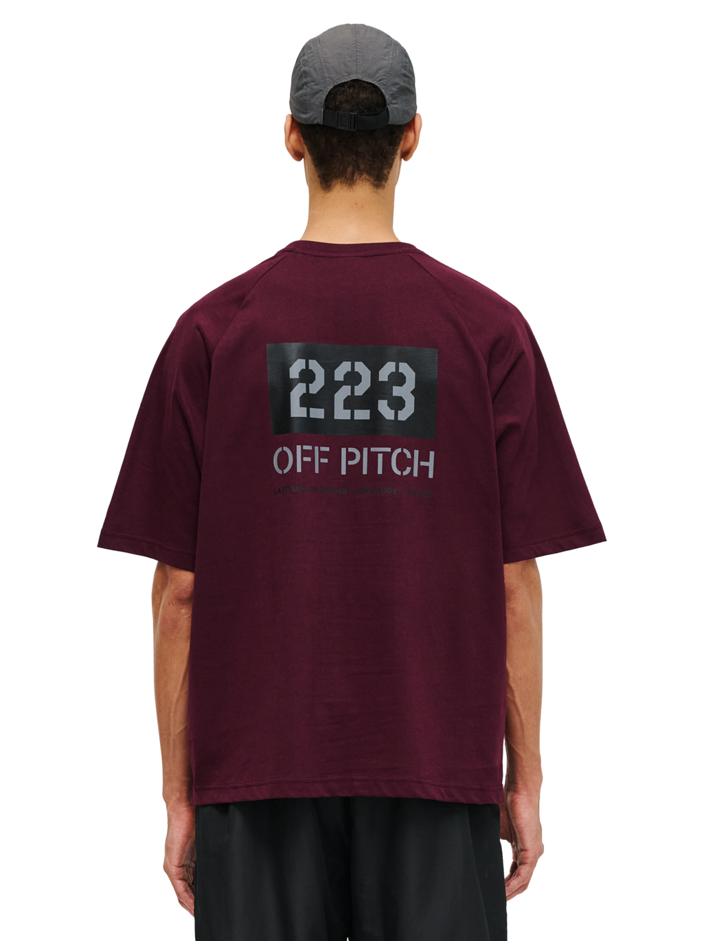 HALO DBU BOXY T-SHIRT, PORT ROYALE, model