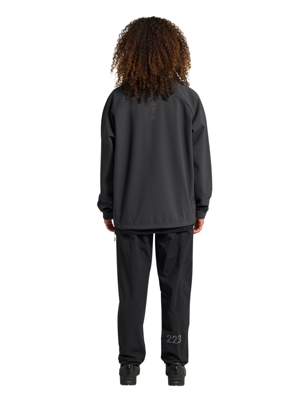HALO ELITE SOFTSHELL JACKET, ASPHALT, model
