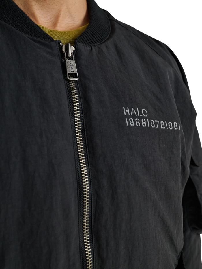 HALO CORDURA BOMBER, BLACK, model
