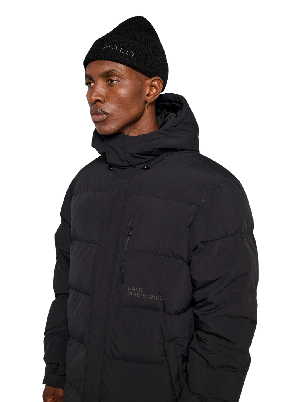 HALO MOUNTAIN DOWN JACKET, BLACK, model