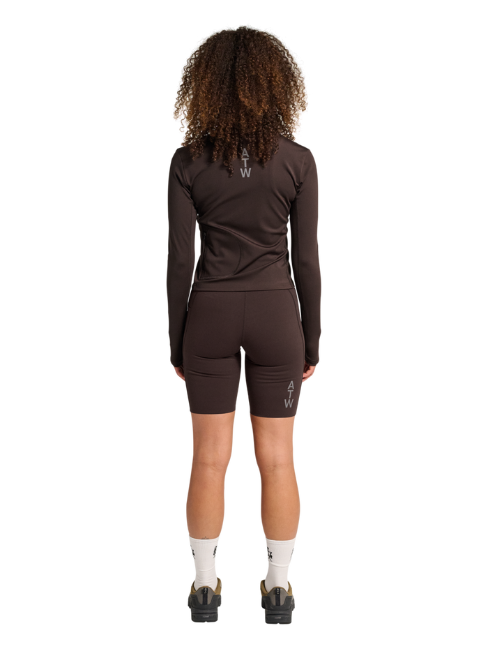 HALO WOMEN FULL ZIP 2.0, CHOCOLATE TORTE, model