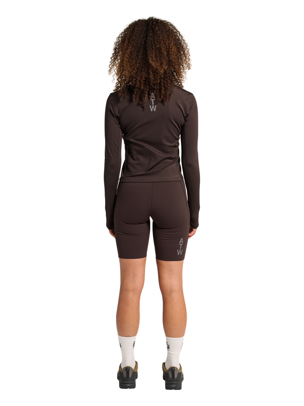 HALO WOMEN FULL ZIP 2.0, CHOCOLATE TORTE, model