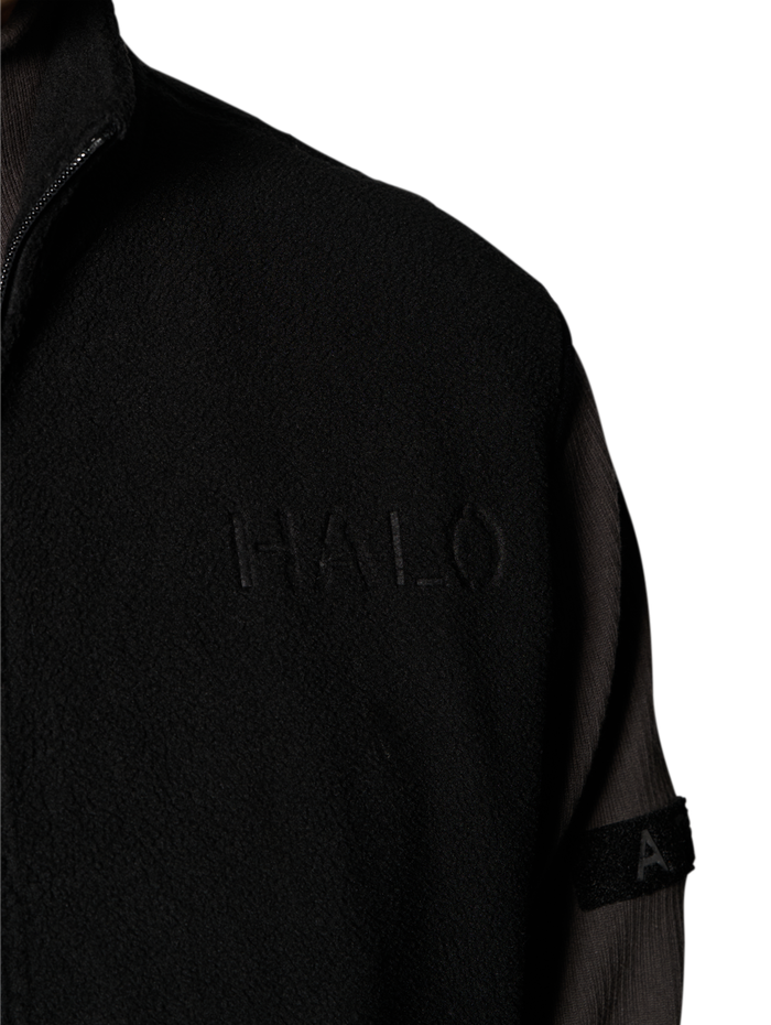 HALO ATW TEDDY FLEECE VEST, BLACK, model