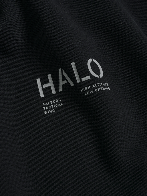 HALO COTTON CREW, BLACK, packshot