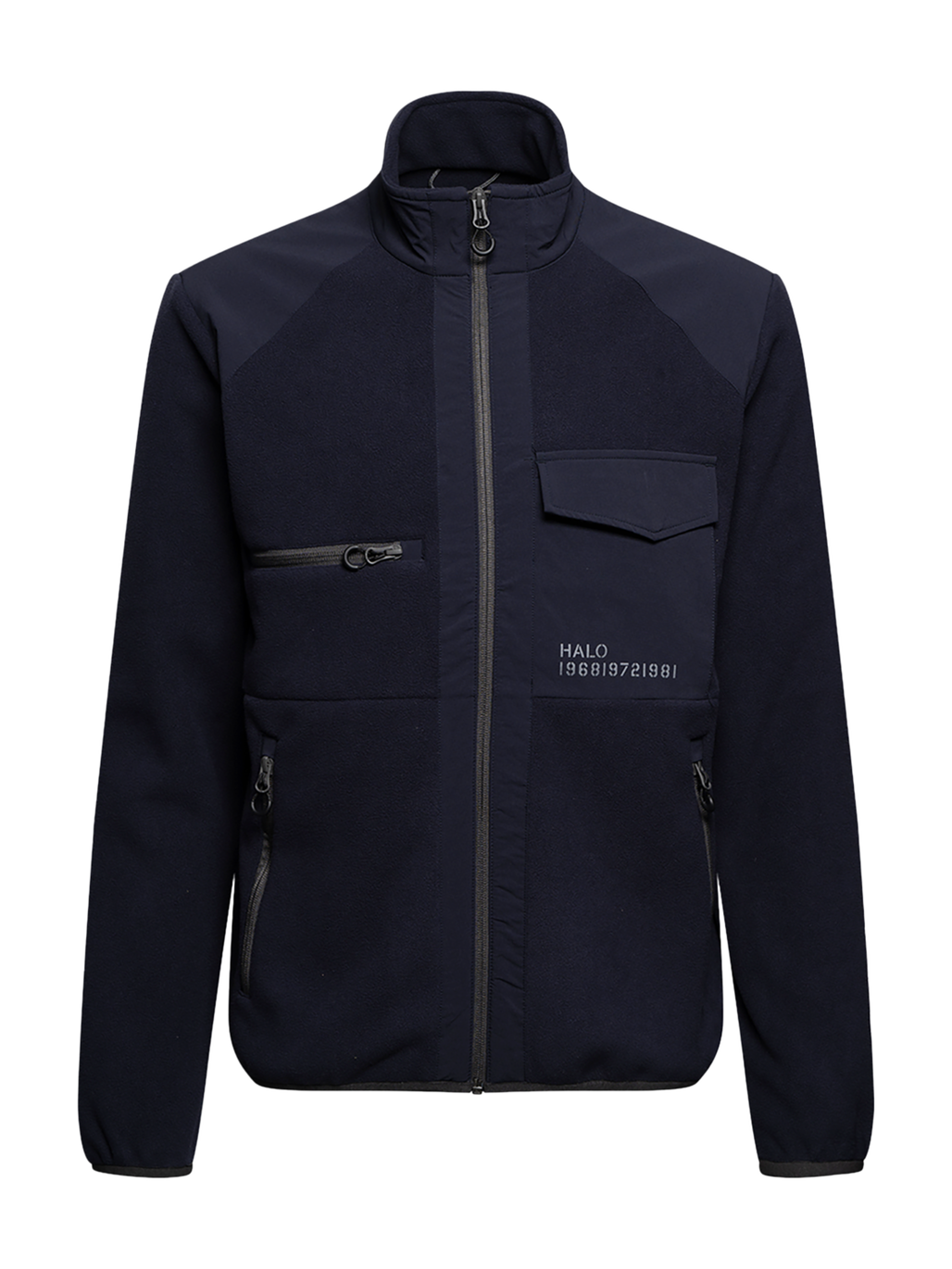 HALO PANELED FLEECE JACKET, DEEP WELL, packshot