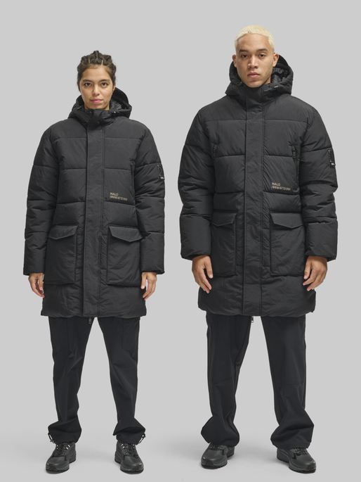 HALO THERMOLITE LONG PUFFER, BLACK, model
