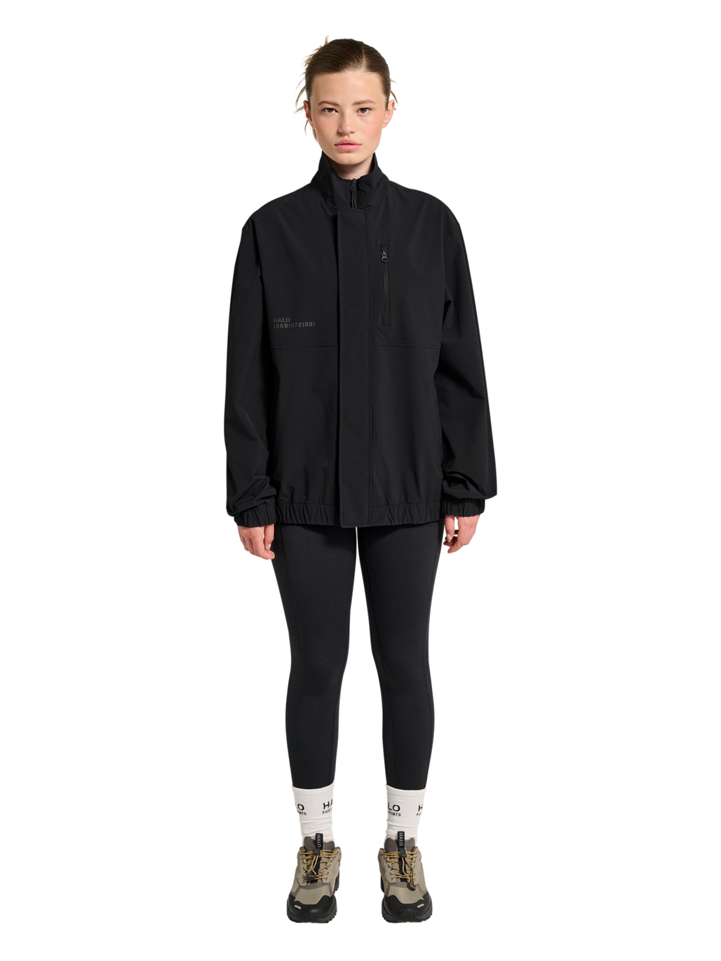 HALO TACTICAL OVERSHIRT, BLACK, model
