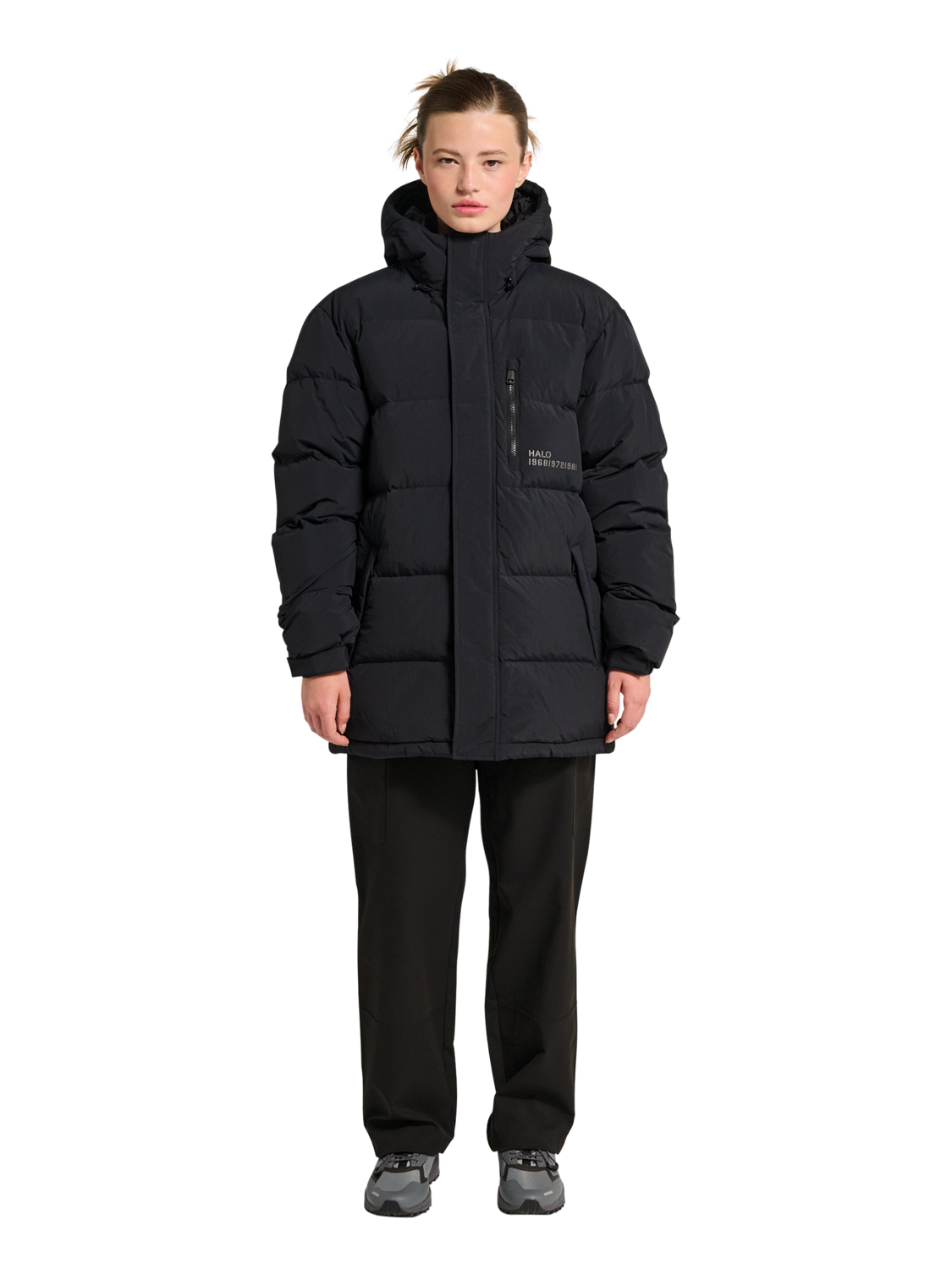 HALO HALO MOUNTAIN DOWN JACKET - BLACK | newlinehalo.dk