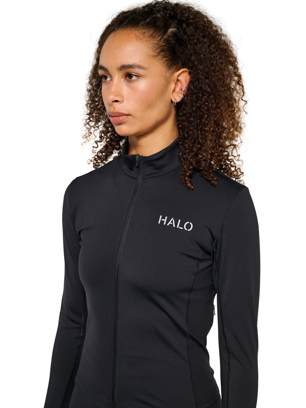 HALO WOMEN FULL ZIP 2.0, BLACK, model