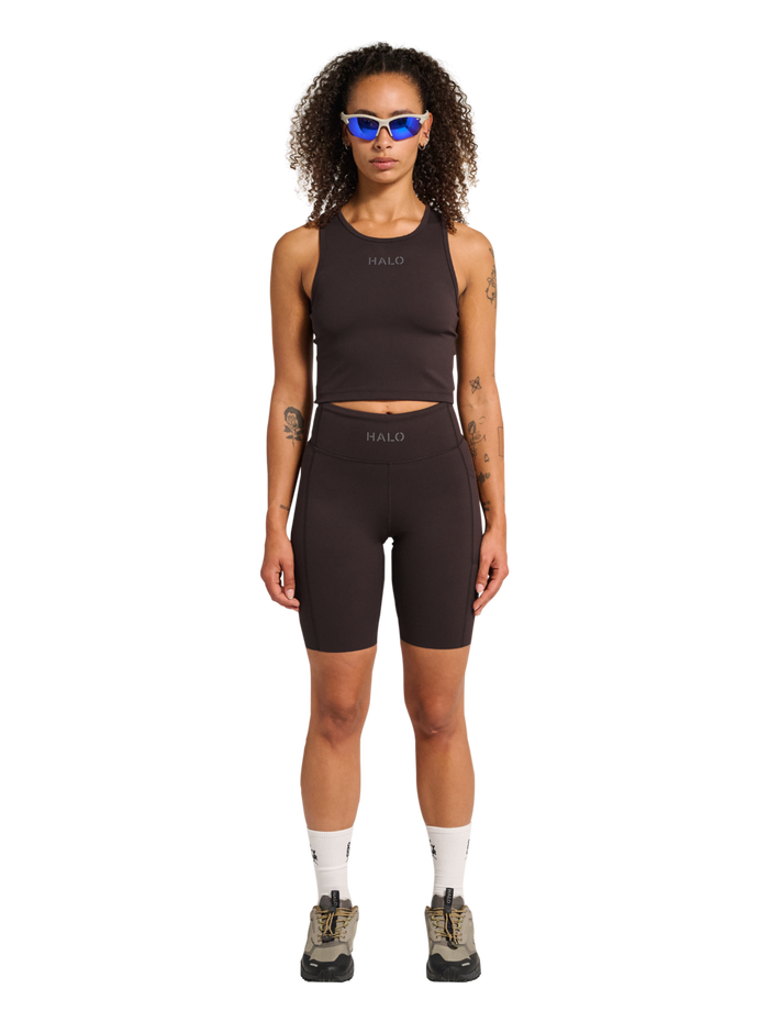 HALO WOMEN TRAINING SPRINTERS, CHOCOLATE TORTE, model