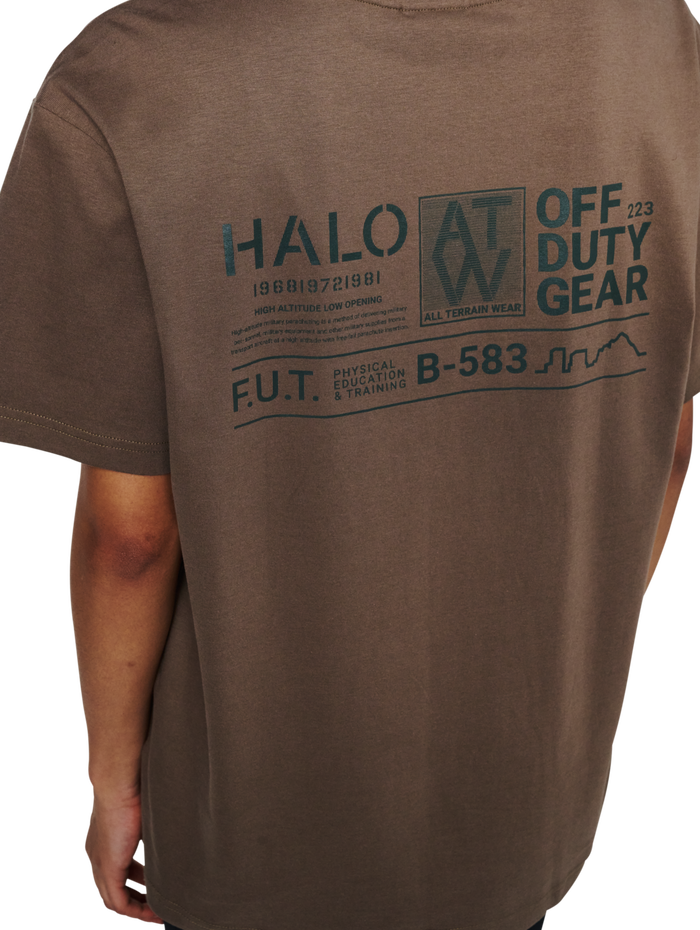HALO GRAPHIC T-SHIRT 03, CHOCOLATE CHIP, model