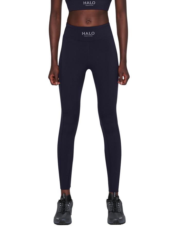 HALO WOMEN TRAINING TIGHTS, DEEP WELL/DEEP WELL, model