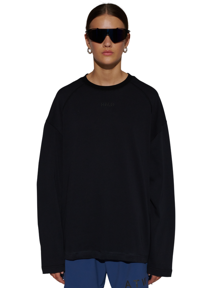 HALO CORDURA L/S T-SHIRT, BLACK, model