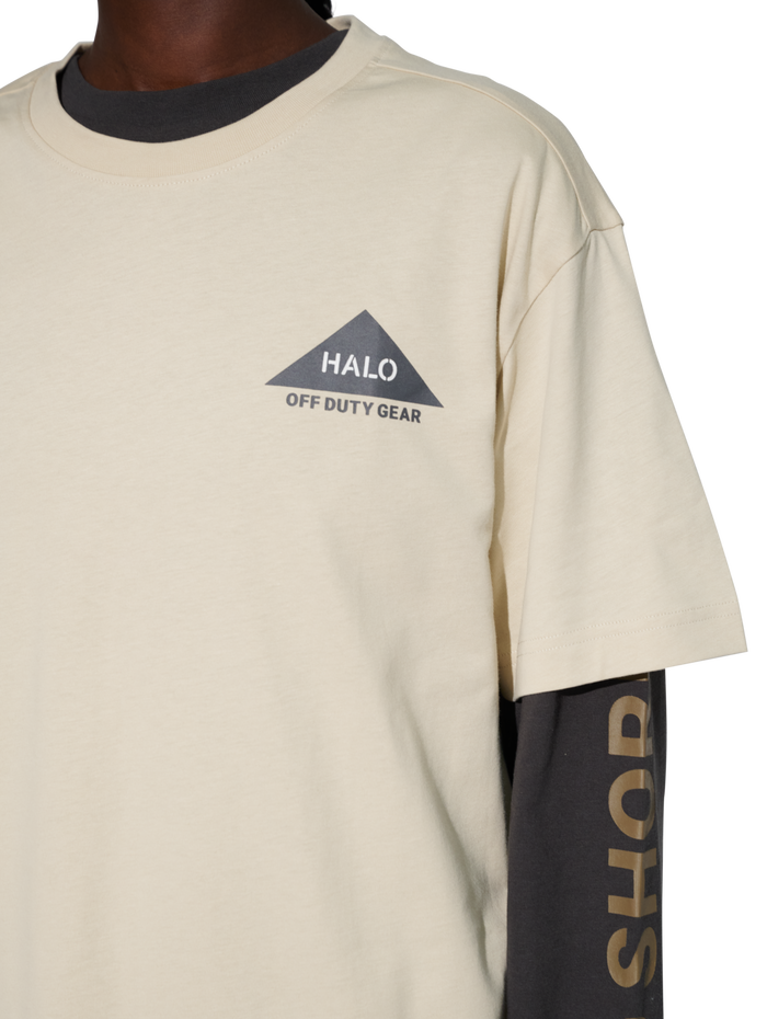 HALO ALTITUDE T-SHIRT, OYSTER GRAY, model