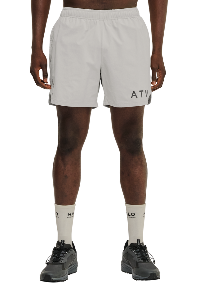 HALO SHORTS, SILVER LINING, model