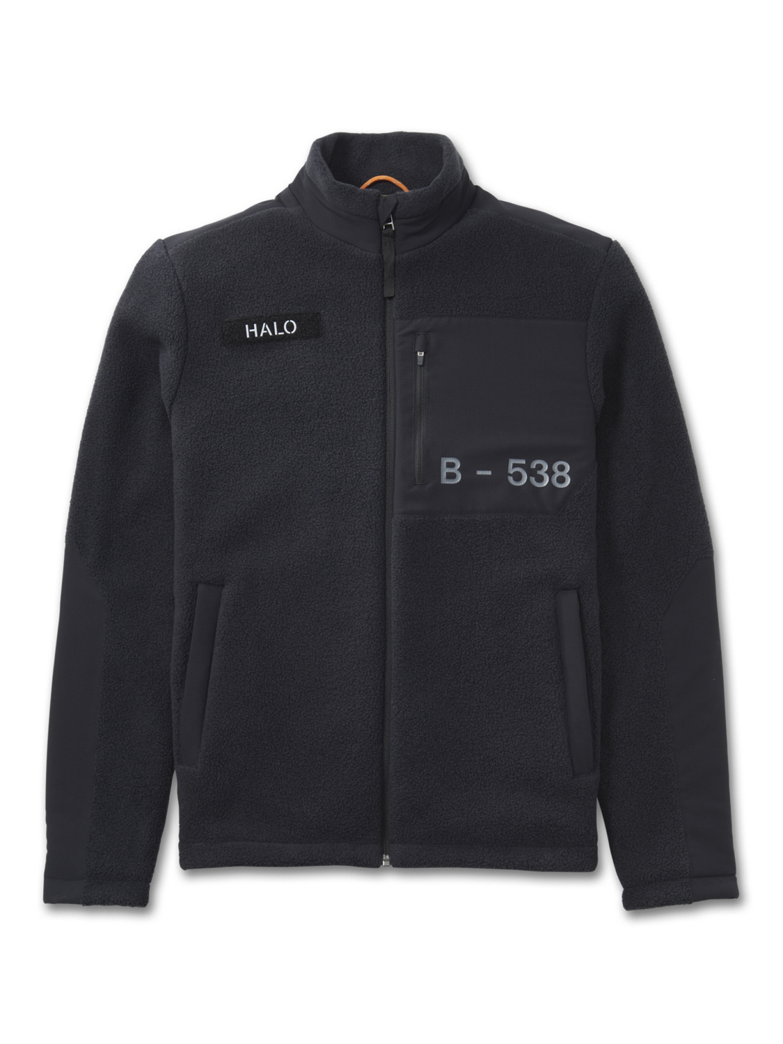 HALO TEDDY FLEECE JACKET, BLACK, packshot