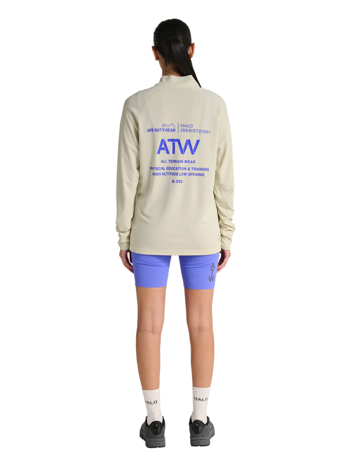 HALO SORONA HALF ZIP, TURTLEDOVE, model