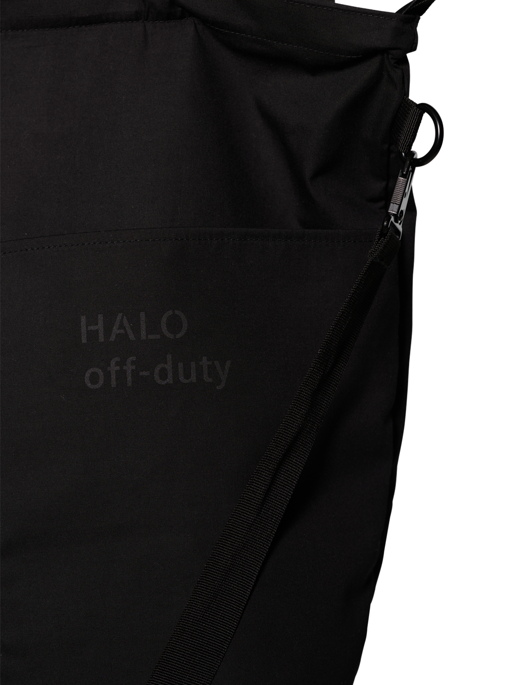 HALO DURA TOTE BAG, BLACK, model