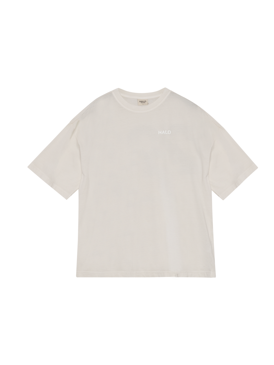 HALO DHOBI BOXY T-SHIRT, MARSHMALLOW, packshot