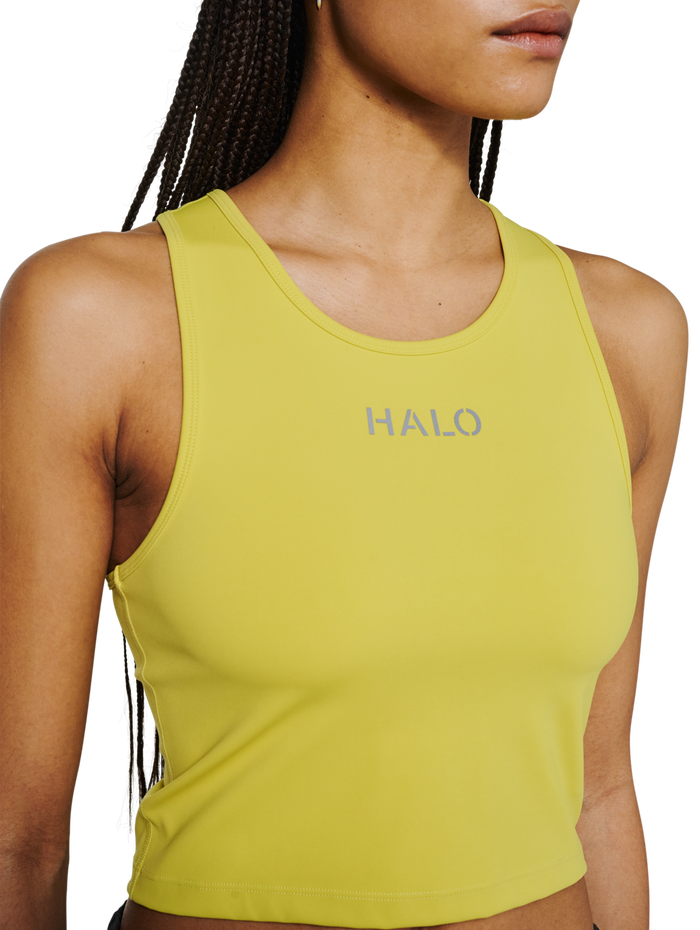 HALO WOMEN TRAINING TOP, WARM OLIVE, model