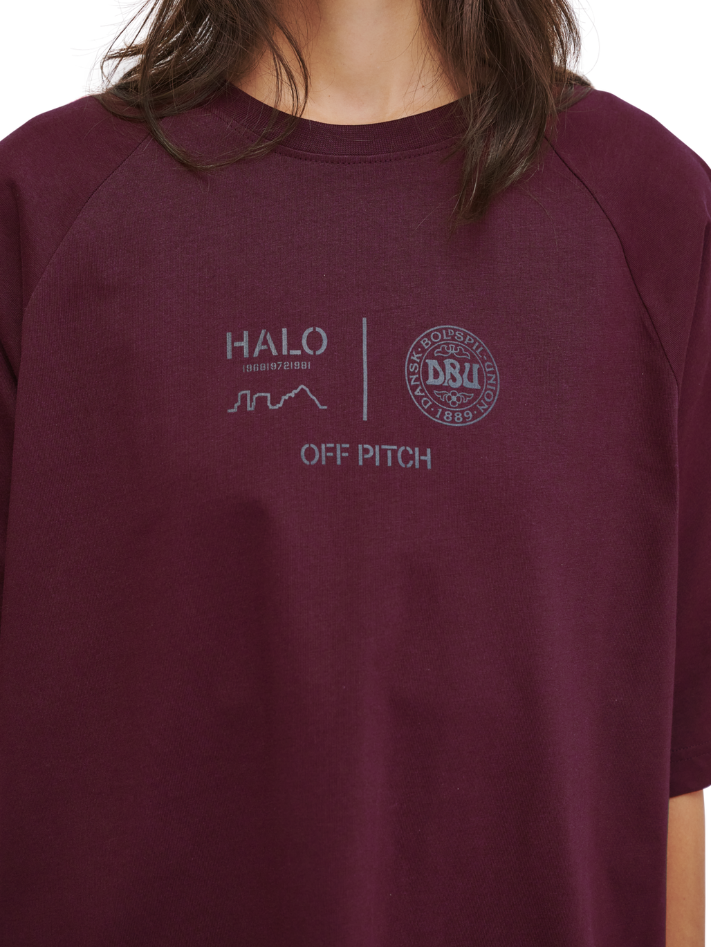 HALO DBU BOXY T-SHIRT, PORT ROYALE, model