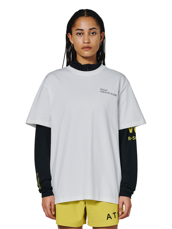 HALO GRAPHIC T-SHIRT 04, MARSHMALLOW, model