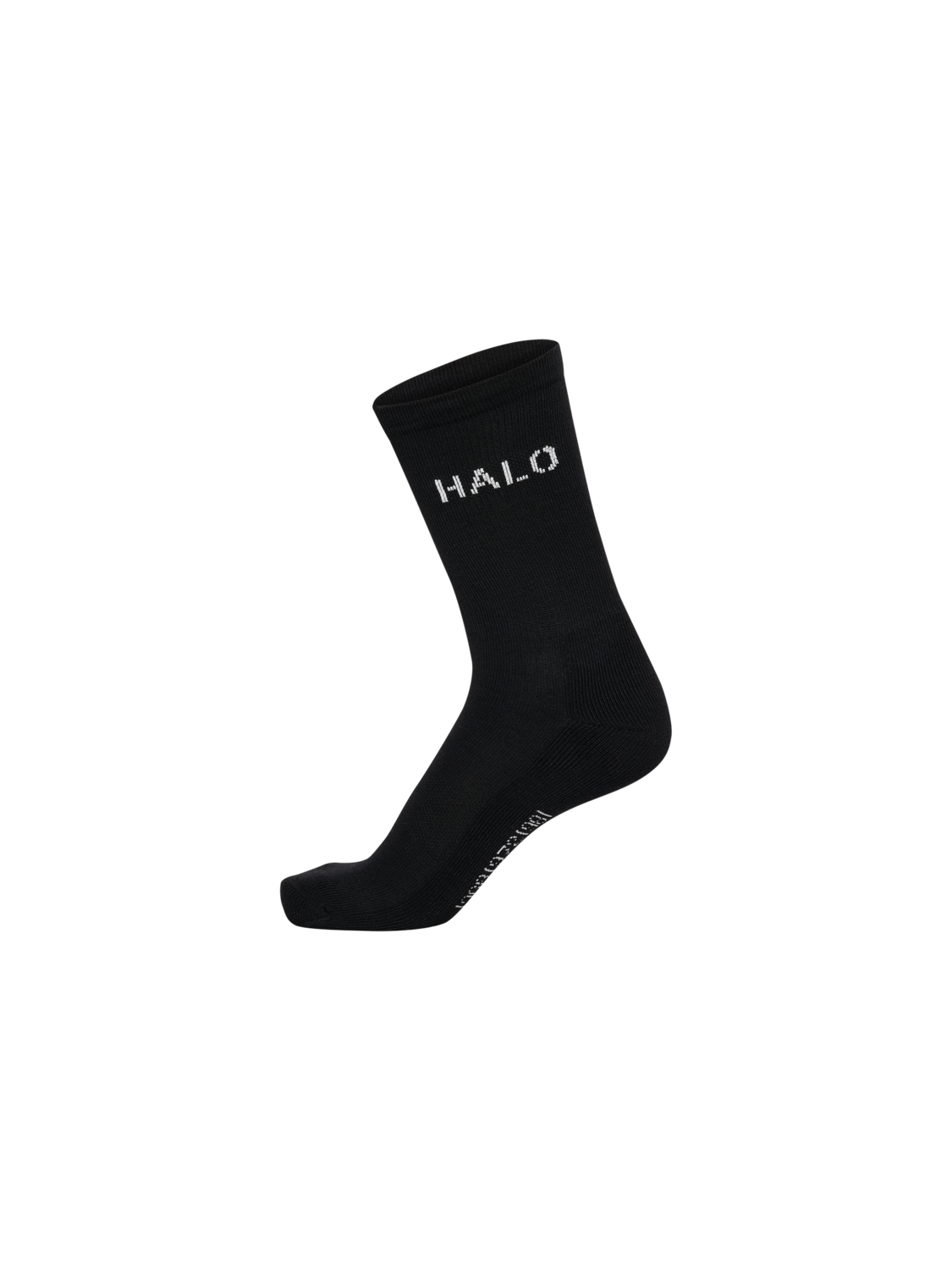 HALO COTTON LOGO SOCKS, BLACK, packshot