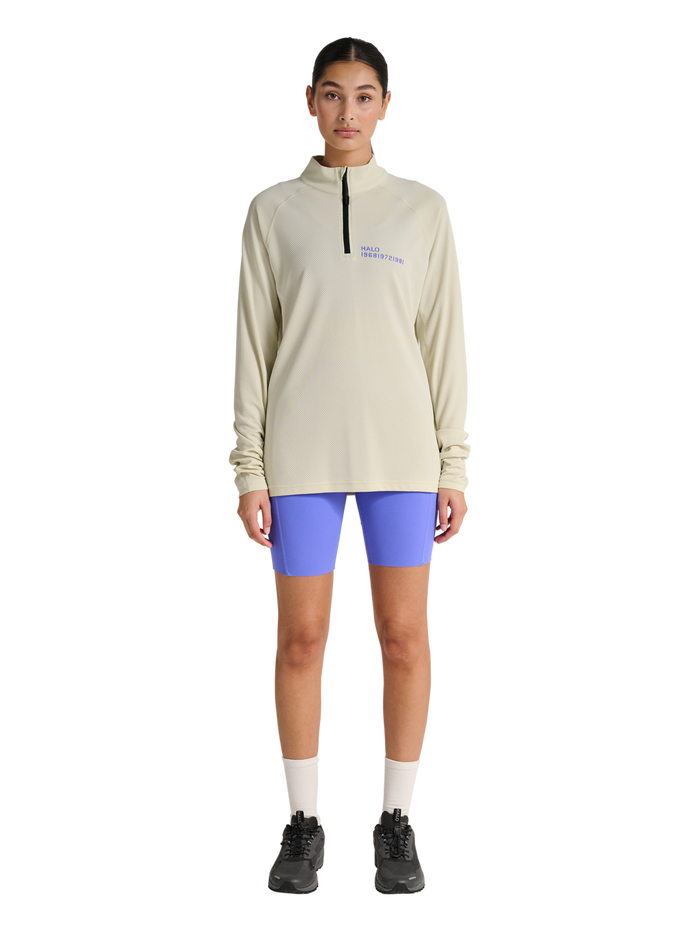 HALO SORONA HALF ZIP, TURTLEDOVE, model