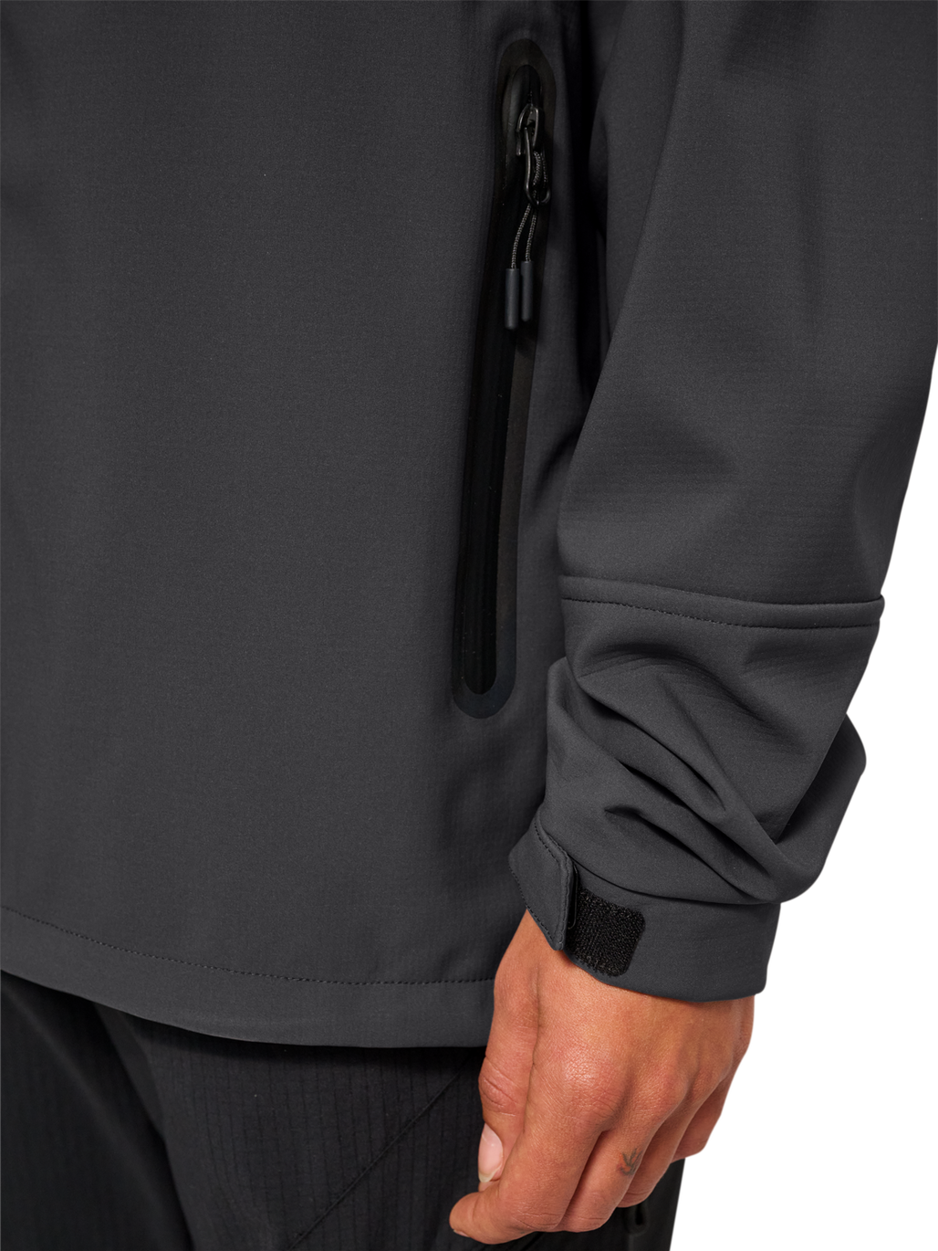 HALO ELITE SOFTSHELL JACKET, ASPHALT, model