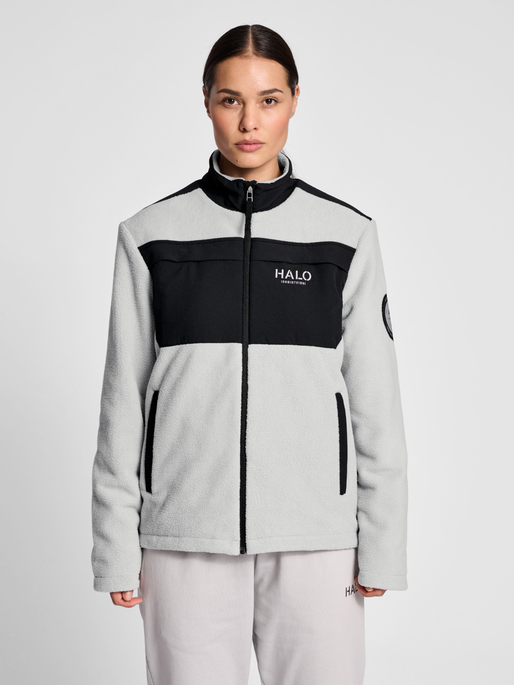 HALO S FLEECE JACKET, HARBOR MIST, model