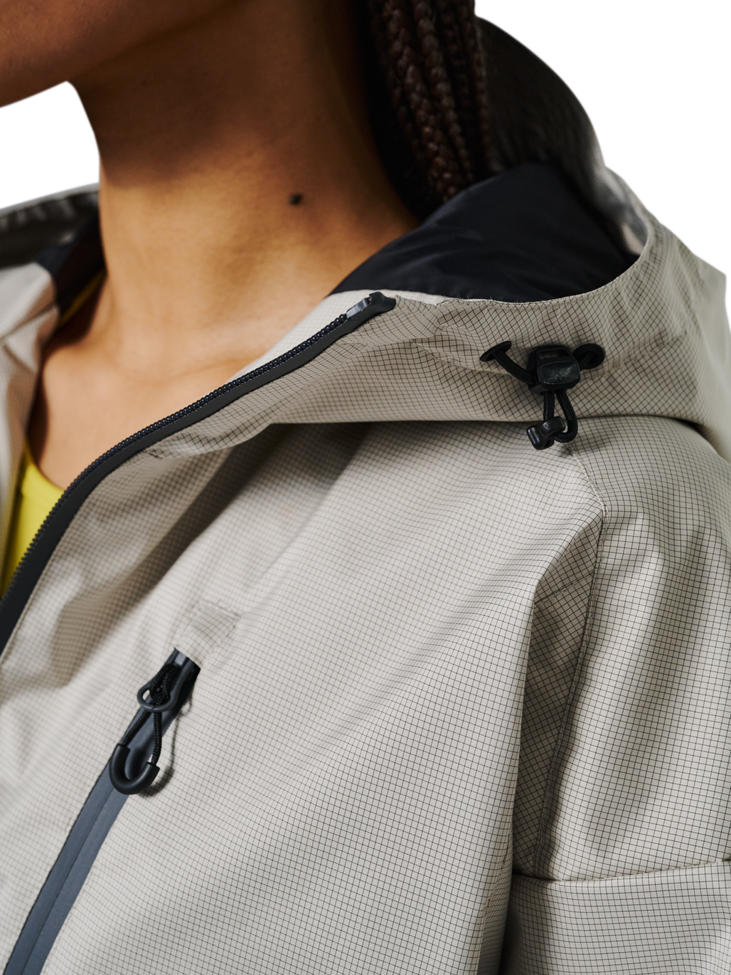 HALO DEFENSE ANORAK, SILVER LINING, model