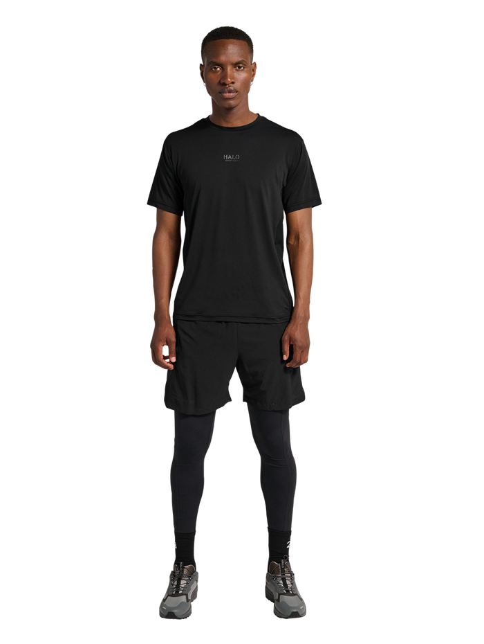 HALO SCOUT SS T-SHIRT, BLACK, model