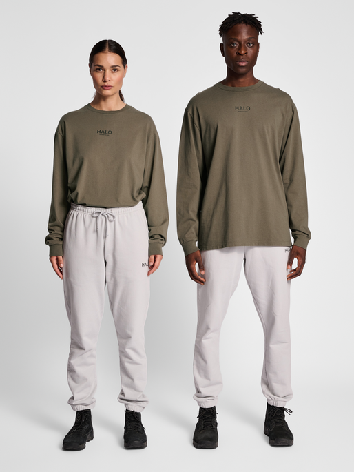 HALO GRAPHIC L/S TEE, MAJOR BROWN, model