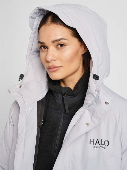 HALO DOWN COAT, HARBOR MIST, model