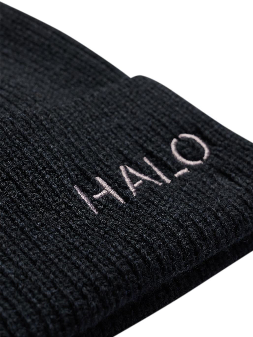 HALO WOOL MIX BEANIE, BLACK, packshot