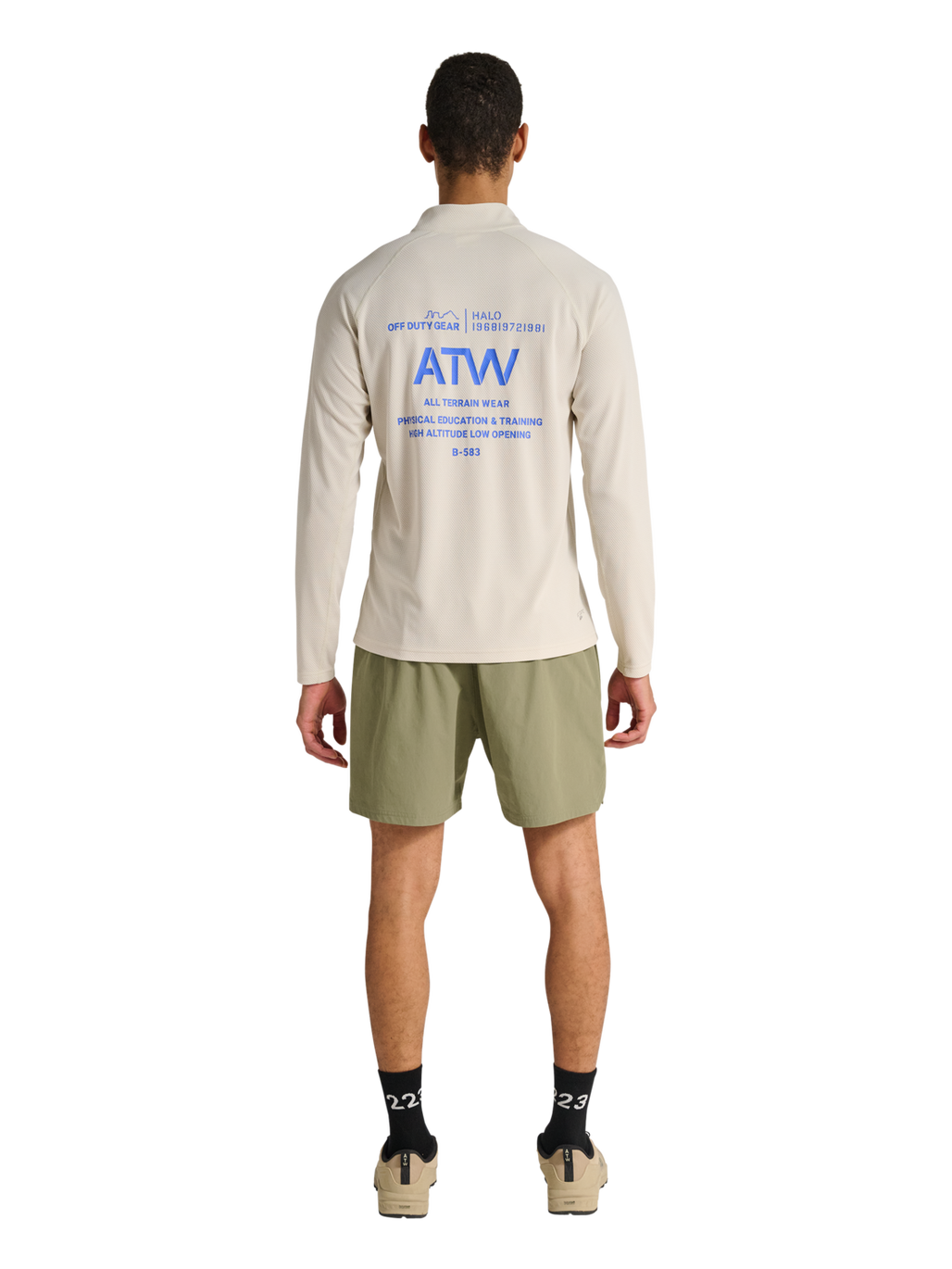 HALO SHORTS, MERMAID, model