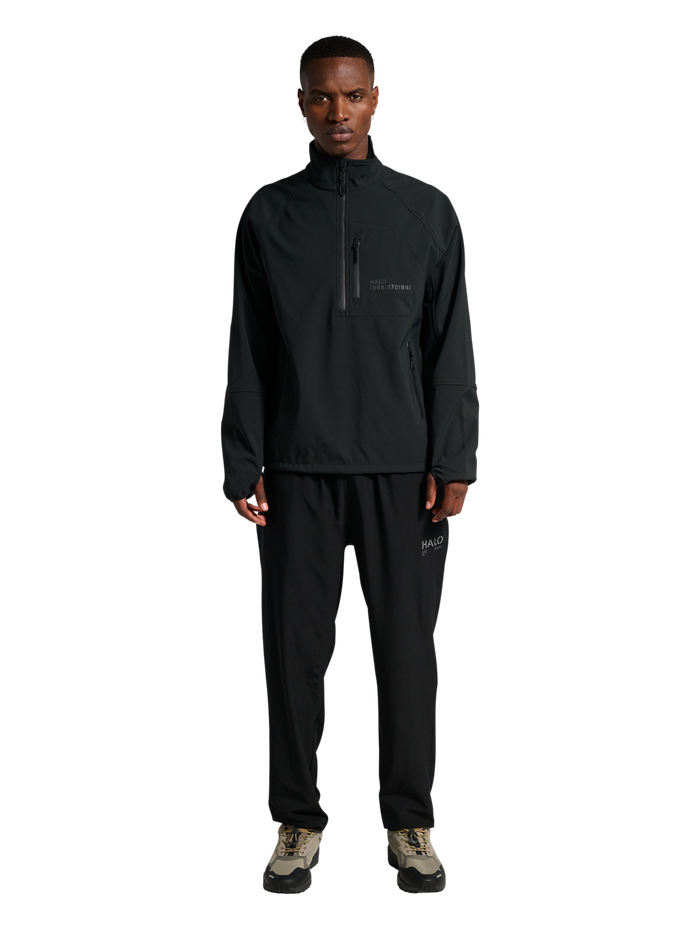 HALO ELITE SOFTSHELL HALF ZIP, BLACK, model