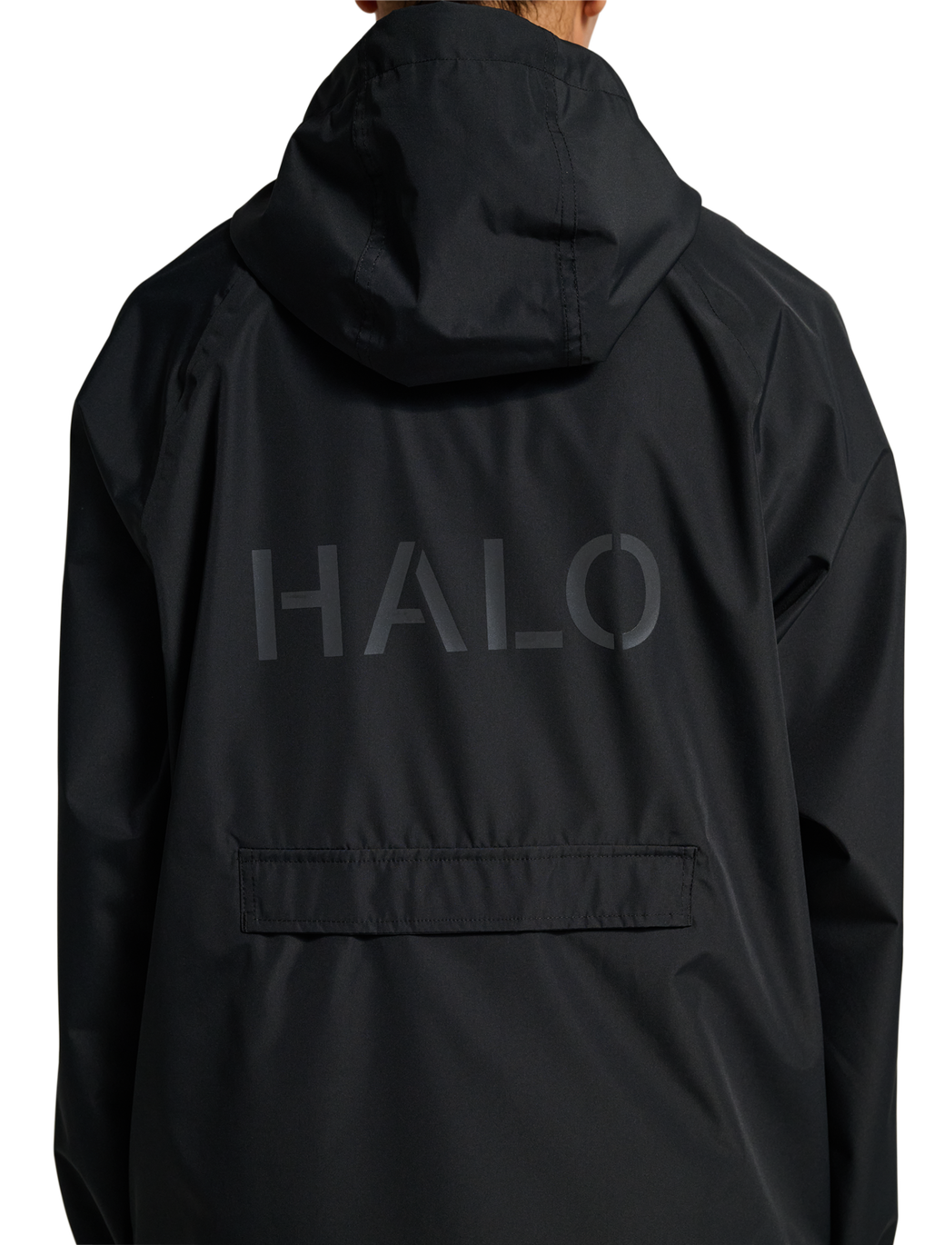HALO RAIN JACKET, BLACK, model