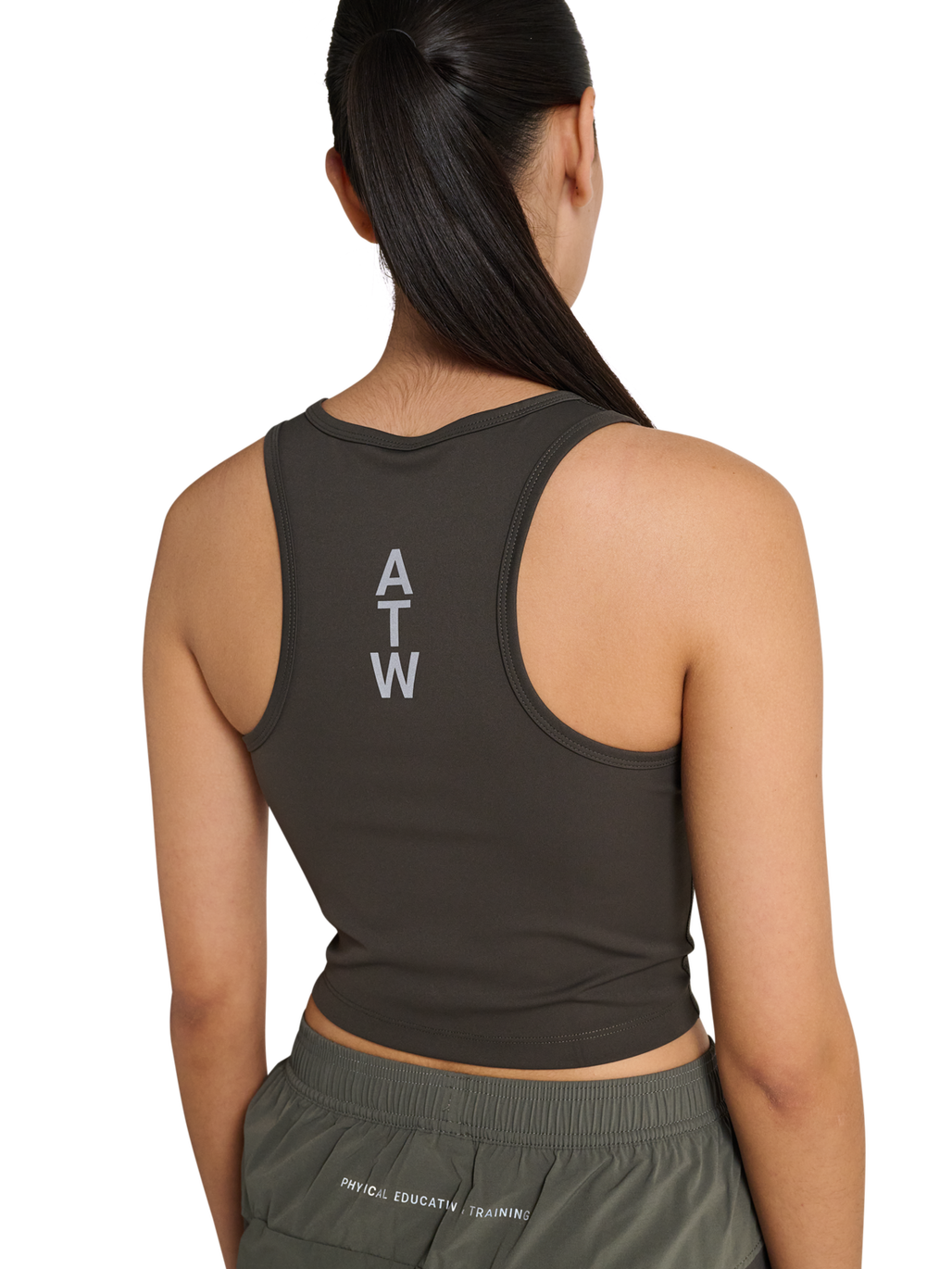HALO WOMEN TRAINING TOP, RAVEN/REFLECTIVE, model