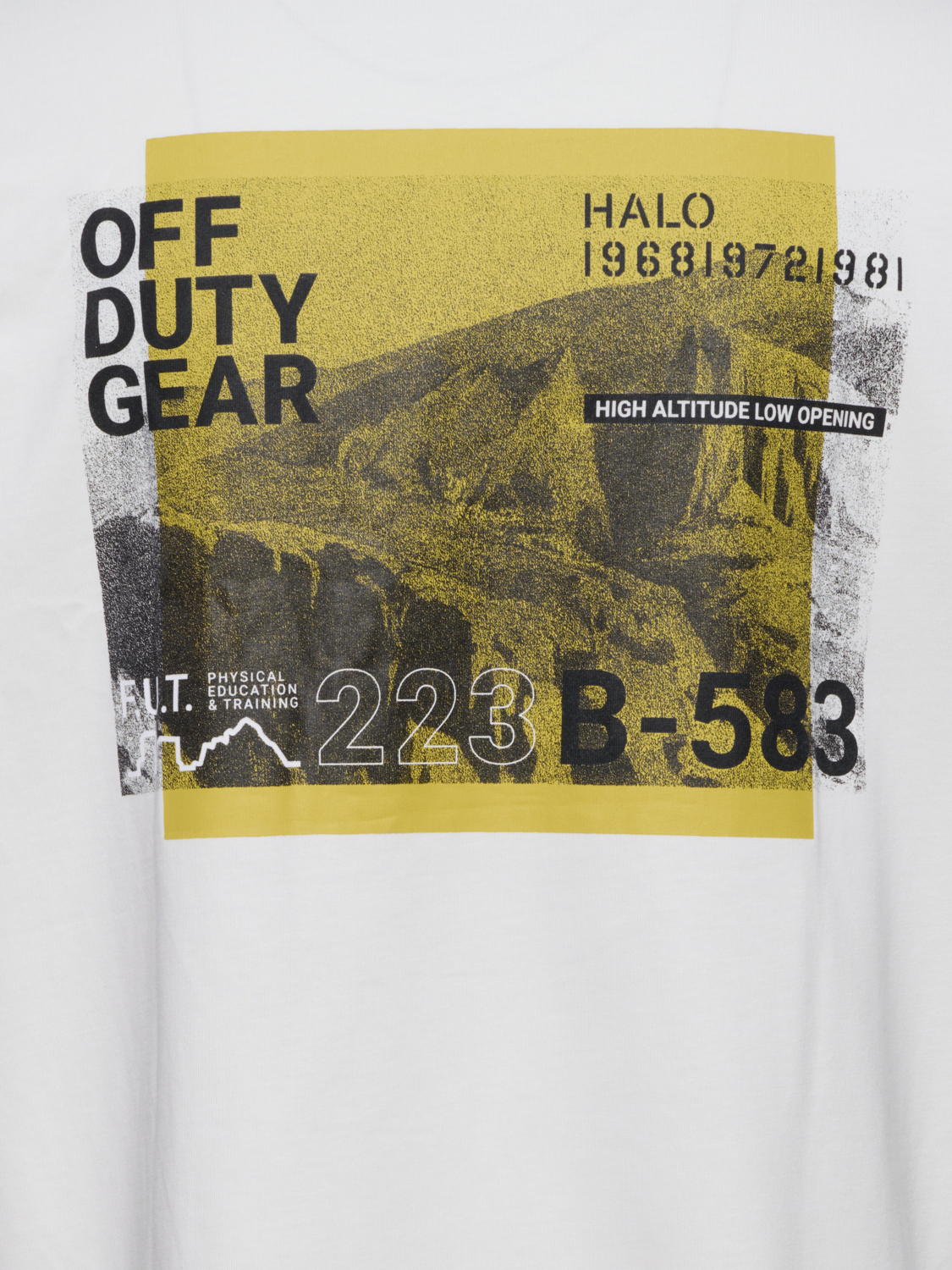 HALO GRAPHIC T-SHIRT 07, MARSHMALLOW, packshot