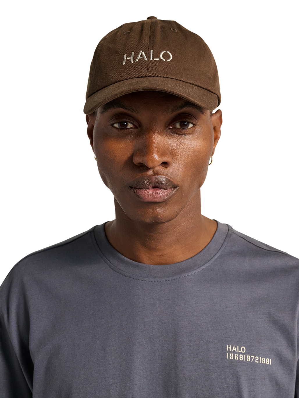 HALO COTTON CAP, CHOCOLATE TORTE, model