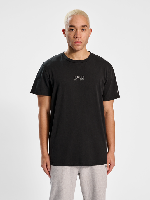 HALO COTTON T-SHIRT, BLACK, model